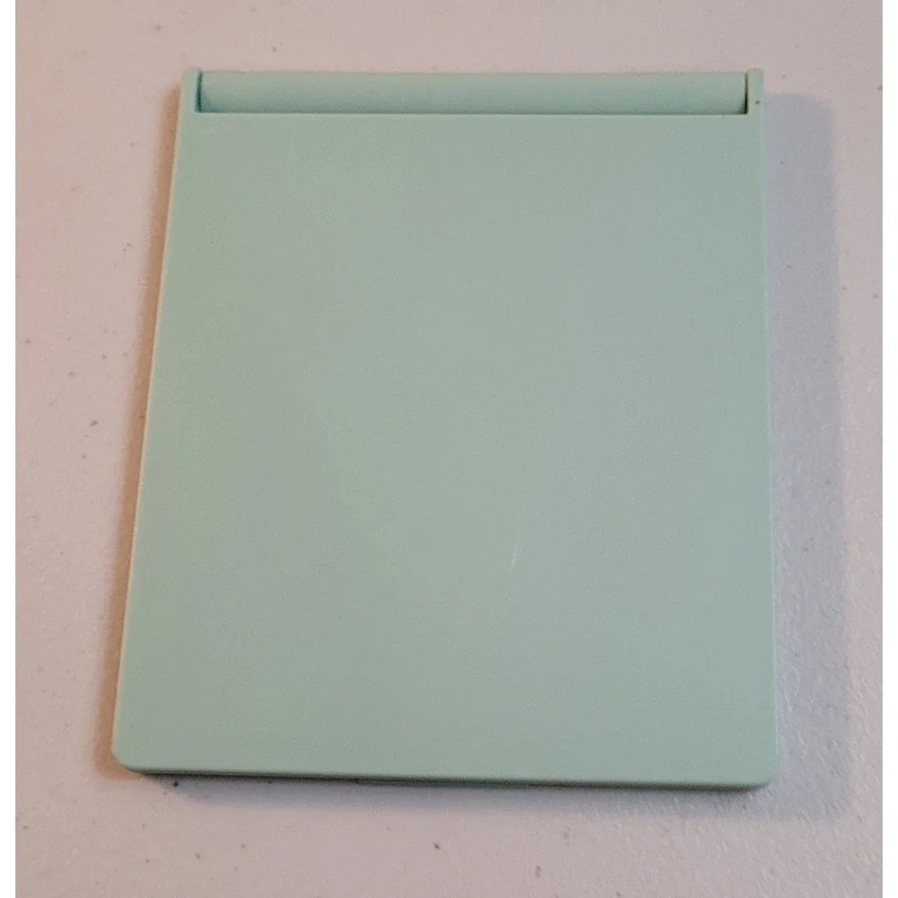 Clinique Compact Mirror Travel Size Seafoam Green Vintage Folding Slim Design